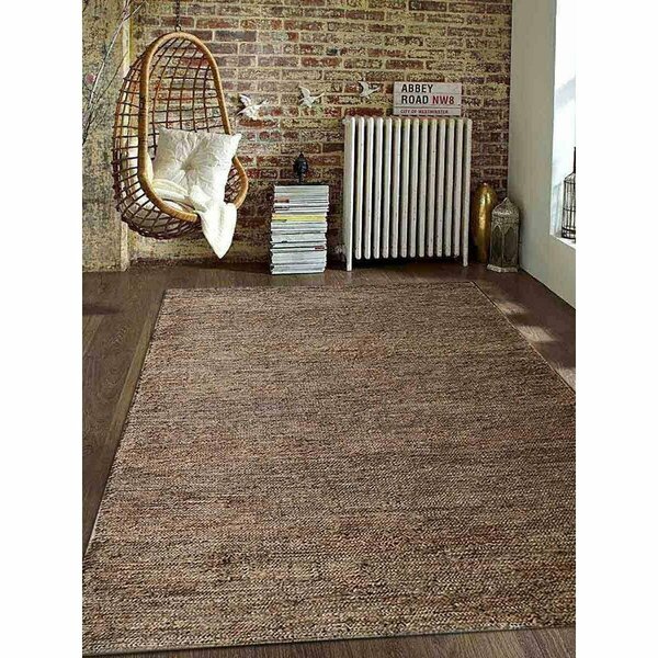 Glitzy Rugs 3 x 5 ft. Hand Knotted Sumak Jute Solid Eco-friendly Rectangle Area Rug, Natural UBSJ00010S00X04A1